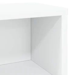 vidaXL CD Opbergrek Wit 40 x 17 x 17 cm Bewerkt hout