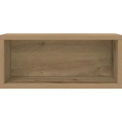 vidaXL CD Opslag Rek Artisanaal eiken 40 x 17 x 17 cm Bewerkt hout