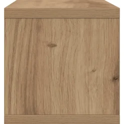 vidaXL CD Opslag Rek Artisanaal eiken 40 x 17 x 17 cm Bewerkt hout