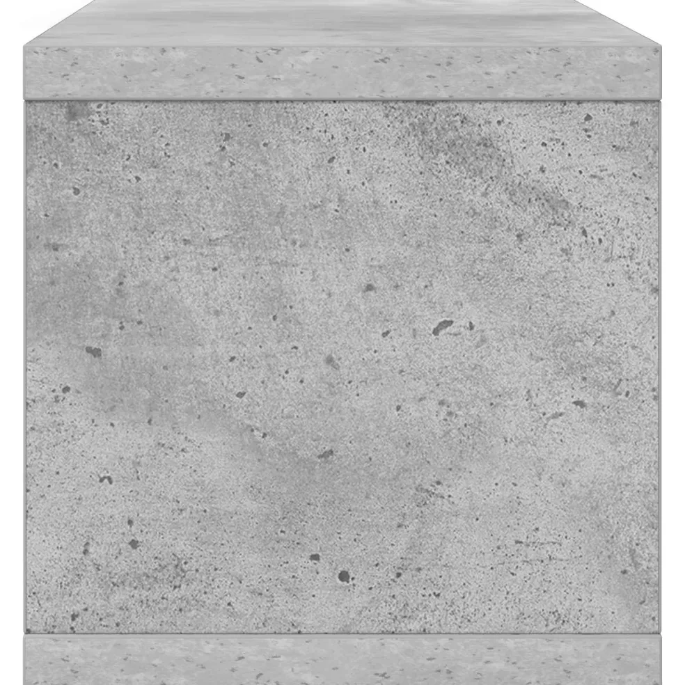 vidaXL CD Opslag Rek Betongrijs 40 x 17 x 17 cm Bewerkt hout