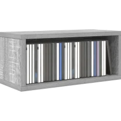 vidaXL CD Opslag Rek Grijs Sonoma 40 x 17 x 17 cm Bewerkt hout