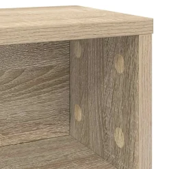 vidaXL CD Opslag Rek Sonoma Eiken 40 x 17 x 17 cm Bewerkt hout