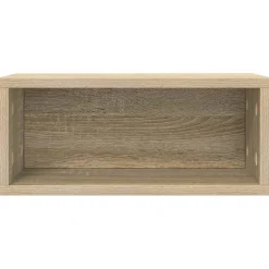 vidaXL CD Opslag Rek Sonoma Eiken 40 x 17 x 17 cm Bewerkt hout