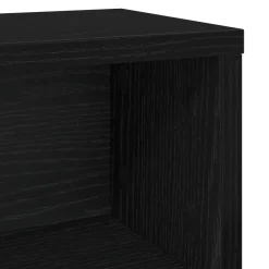 vidaXL CD Opslag Rek Zwart eiken 40 x 17 x 17 cm Bewerkt hout