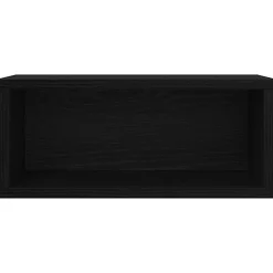 vidaXL CD Opslag Rek Zwart eiken 40 x 17 x 17 cm Bewerkt hout