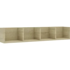 vidaXL Cd-wandschap 100x18x18 cm bewerkt hout sonoma eikenkleurig