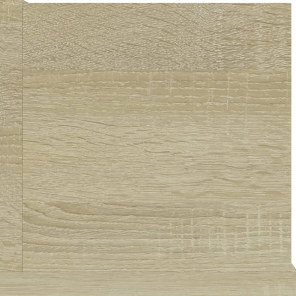 vidaXL Cd-wandschap 100x18x18 cm bewerkt hout sonoma eikenkleurig