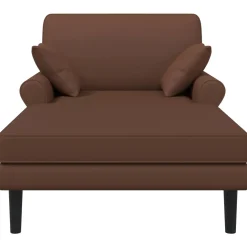vidaXL Chaise longue Bruin Kunstleer