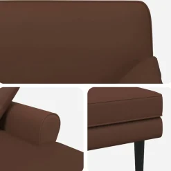 vidaXL Chaise longue Bruin Kunstleer