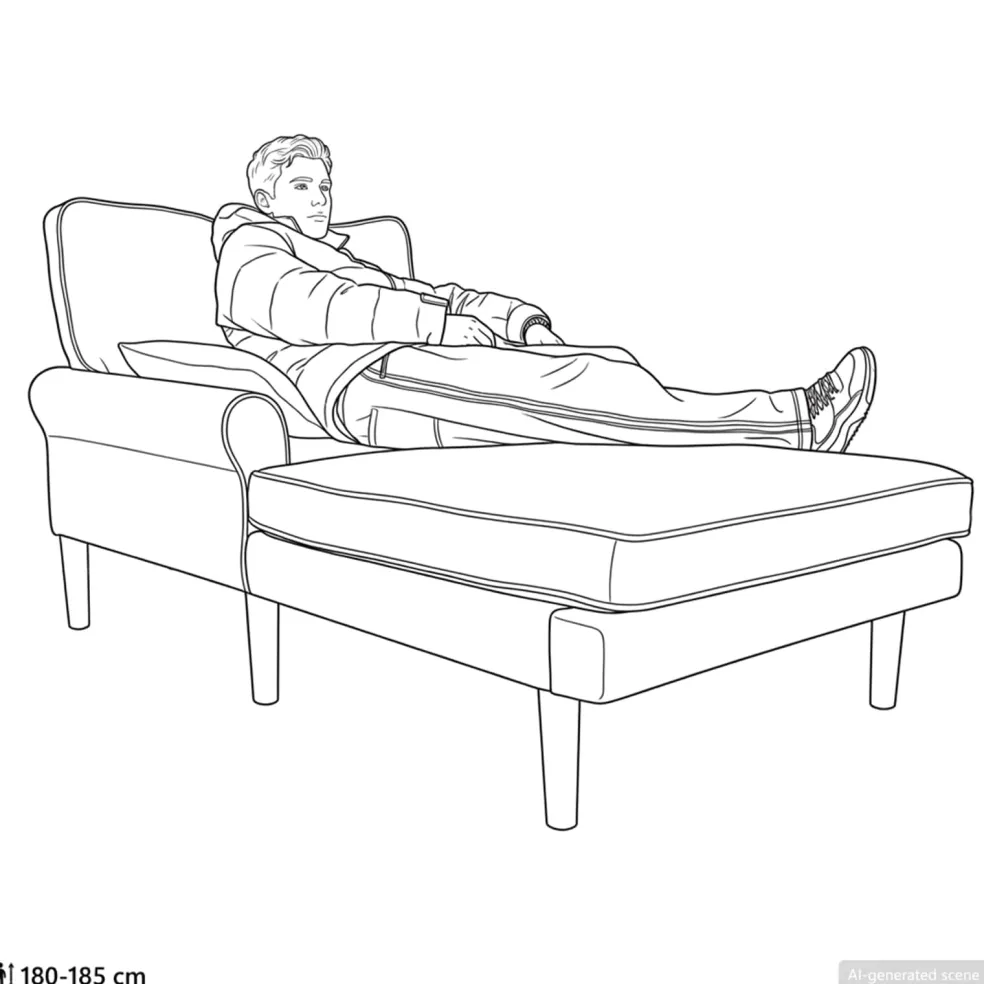 vidaXL Chaise longue Donkergrijs Stof