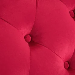 vidaXL Chaise longue fluweel rood
