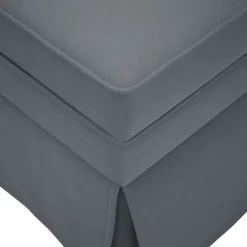 vidaXL Chaise longue met bolster&rechterarmleuning fluweel donkergrijs