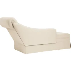 vidaXL Chaise longue met bolster en rechterarmleuning linnen