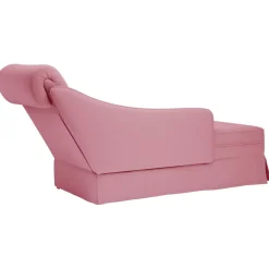 vidaXL Chaise longue met bolster en rechterarmleuning fluweel roze