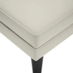 vidaXL Chaise longue met kussens fluweel crèmekleurig