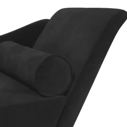 vidaXL Chaise longue met kussens stof wijnrood