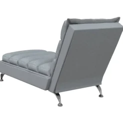 vidaXL Chaise longue met kussen en rechterarmleuning fluweel geel
