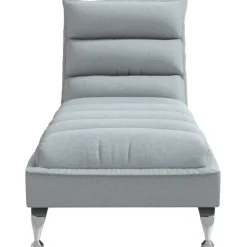 vidaXL Chaise longue met kussen en rechterarmleuning fluweel geel