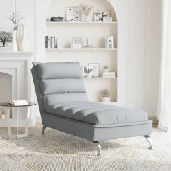 vidaXL Chaise longue met kussen en rechterarmleuning fluweel geel