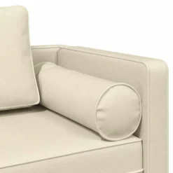 vidaXL Chaise longue met kussens fluweel donkergroen