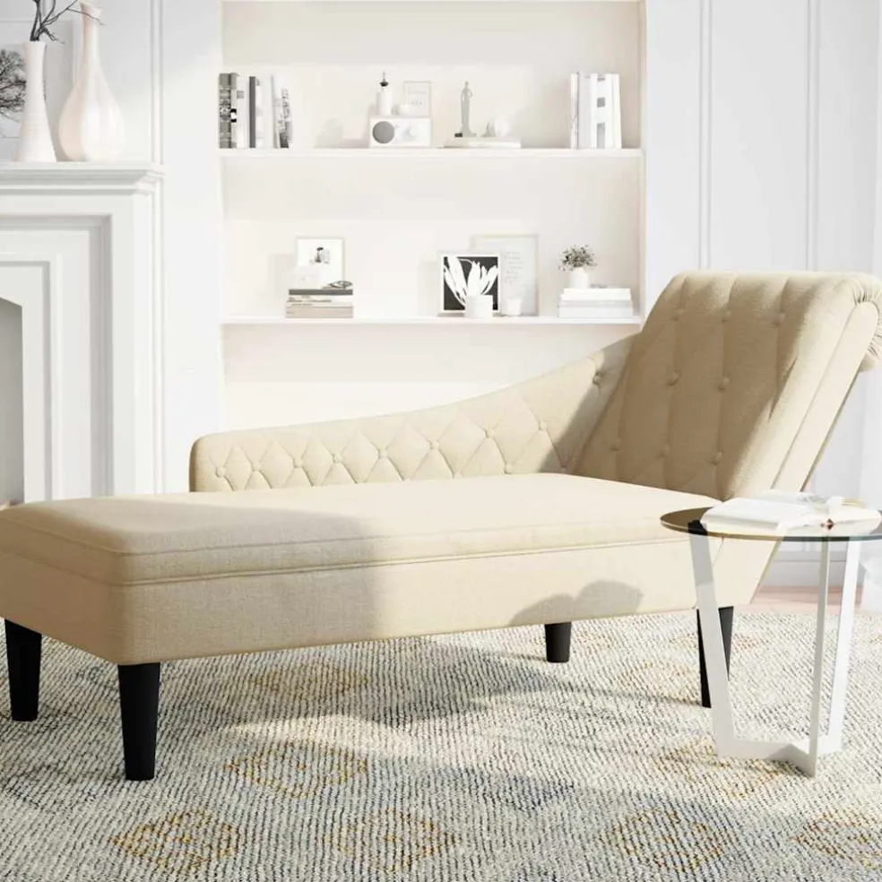 vidaXL Chaise longue met kussen&rechterarmleuning fluweel donkergrijs