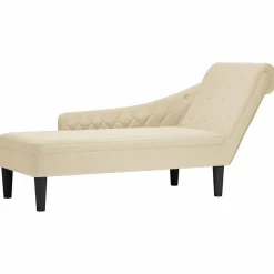 vidaXL Chaise longue met kussen&rechterarmleuning fluweel donkergrijs