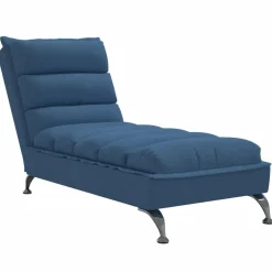 vidaXL Chaise longue met kussen en rechterarmleuning fluweel zwart
