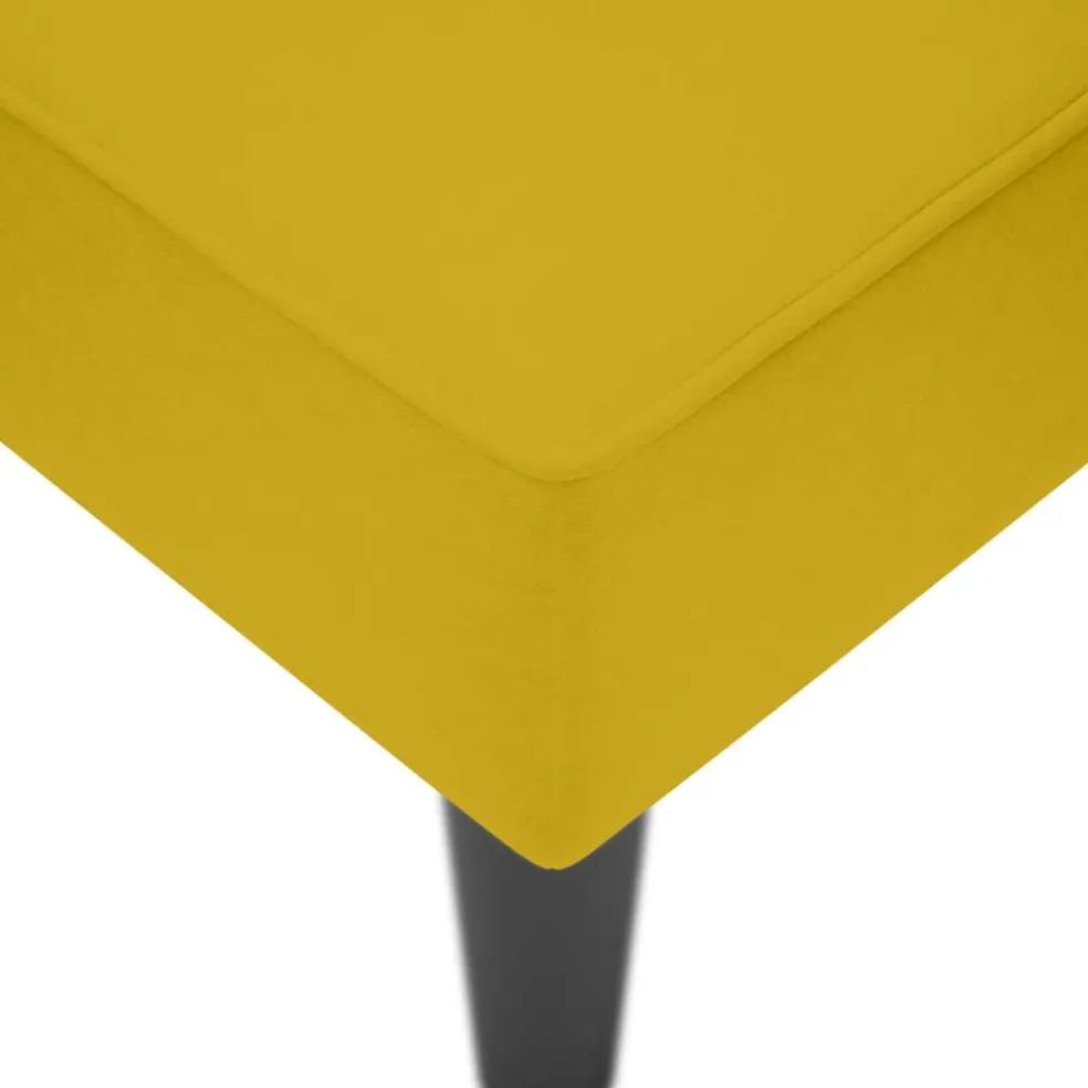 vidaXL Chaise longue met rechterarmleuning fluweel geel