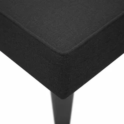 vidaXL Chaise longue met rechterarmleuning stof zwart