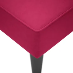 vidaXL Chaise longue met rechterarmleuning fluweel wijnrood