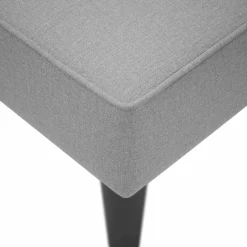 vidaXL Chaise longue met rechterarmleuning stof lichtgrijs