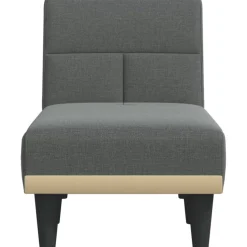 vidaXL Chaise longue stof donkergrijs