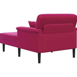 vidaXL Chaise longue Wijnrood fluweel