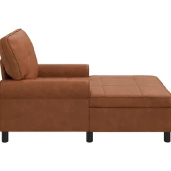 vidaXL Chaise Lounge Bruin Nep Leer 91 x 157 x 91 cm