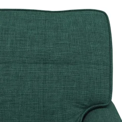 vidaXL Chaise Lounge Donkergroen Stof 91 x 157 x 91 cm