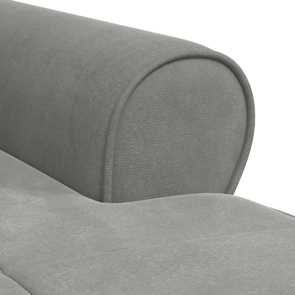 vidaXL Chaise Lounge met kussen Lichtgrijs 91 x 157 x 91 cm Fluweel
