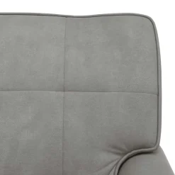 vidaXL Chaise Lounge met kussen Lichtgrijs 91 x 157 x 91 cm Fluweel