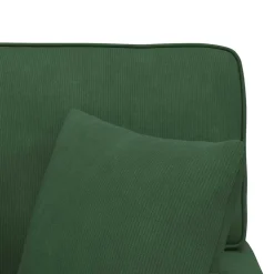 vidaXL Chaise Lounge met Rok 3 st Jungle Groen Katoen Stof