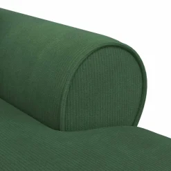 vidaXL Chaise Lounge met Rok 3 st Jungle Groen Katoen Stof
