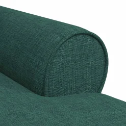 vidaXL Chaise Lounge met Rok 3 st Donkergroen Stof 91 x 157 x 91 cm