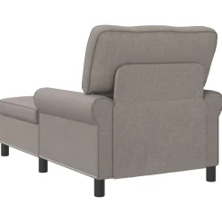 vidaXL Chaise Lounge Taupe Stof 91 x 157 x 91 cm