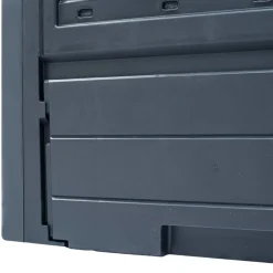 vidaXL Compostbakken 2 st 520 L 60x60x73 cm grijs