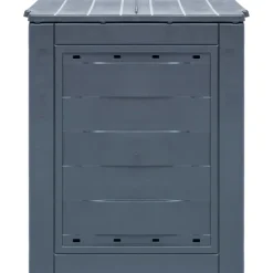 vidaXL Compostbakken 2 st 520 L 60x60x73 cm grijs