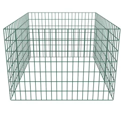 vidaXL Compostbak vierkant 100x100x70 cm mesh