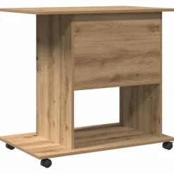 vidaXL Computerbureau 80x50x75 cm bewerkt hout artisanaal eikenkleur