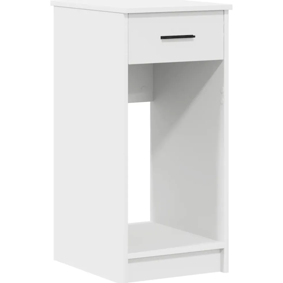 vidaXL Computertorenstandaard met lade 35x45x77 cm wit