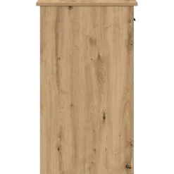 vidaXL Computertorenstandaard met lade 35x45x77 cm artisanaal eiken