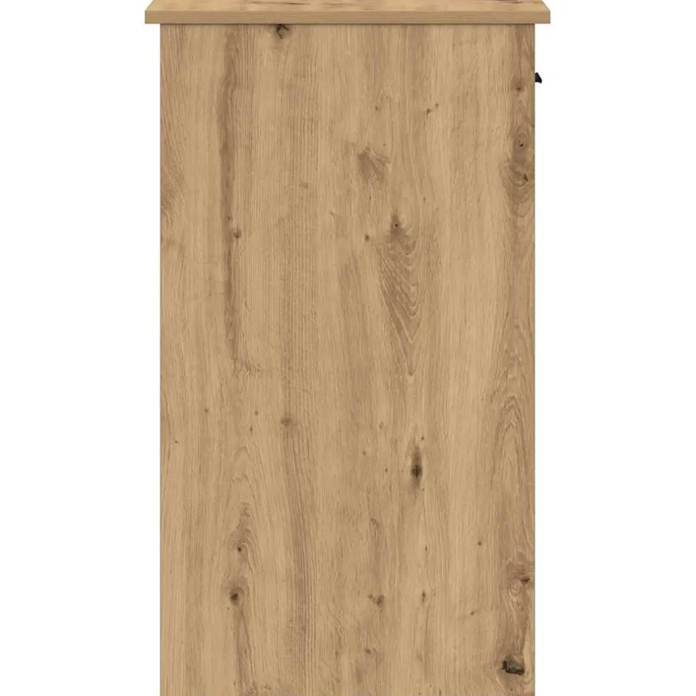 vidaXL Computertorenstandaard met lade 35x45x77 cm artisanaal eiken