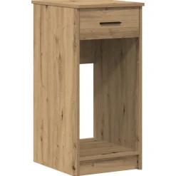 vidaXL Computertorenstandaard met lade 35x45x77 cm artisanaal eiken