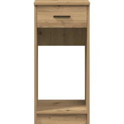 vidaXL Computertorenstandaard met lade 35x45x77 cm artisanaal eiken